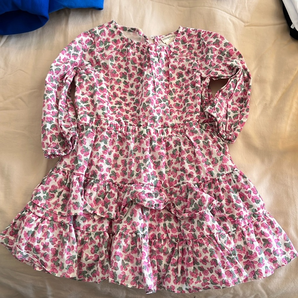 Crew cuts long sleeve dress